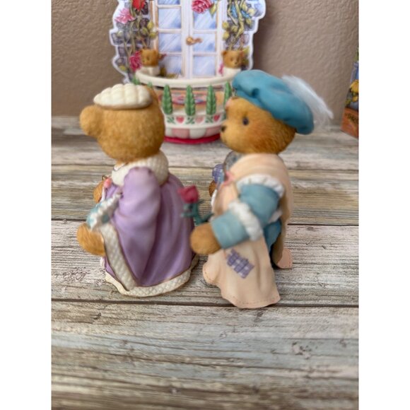 Cherished Teddies Romeo & Juliet Collector Set 1996 Pre-owned in Box w/FLAW - Picture 5 of 16